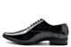 GOOR Mens Formal Blind Eye Oxford Dress Shoes Black Patent