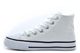 Boys/Girls High Top Canvas Shoes/Trainers/Pumps White