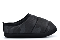 Chatterbox Boys Braydon Camouflage Slippers With Fleecy Lining And Rubber Sole Black
