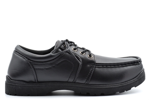 Charles Southwell Mens Longridge Lace Up Boat Shoes Black