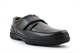 Roamers Mens Deluxe Comfort Wide Fit Real Leather Shoes With Touch Fastening Black (E Fitting)