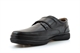 Roamers Mens Deluxe Comfort Wide Fit Real Leather Shoes With Touch Fastening Black (E Fitting)