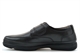 Roamers Mens Deluxe Comfort Wide Fit Real Leather Shoes With Touch Fastening Black (E Fitting)