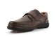 Roamers Mens Deluxe Comfort Wide Fit Real Leather Shoes With Touch Fastening Brown (E Fitting)