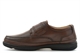 Roamers Mens Deluxe Comfort Wide Fit Real Leather Shoes With Touch Fastening Brown (E Fitting)