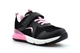 Urban Jacks Girls Touch Fastening Bubble Trainer With Elasticated Lace Pink/Black