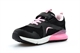 Urban Jacks Girls Touch Fastening Bubble Trainer With Elasticated Lace Pink/Black