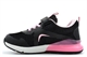 Urban Jacks Girls Touch Fastening Bubble Trainer With Elasticated Lace Pink/Black