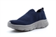 Dek Mens Flyknit Lightweight Elasticated Slip On Trainers/Casual Shoes With Memory Foam Insole Navy