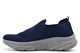 Dek Mens Flyknit Lightweight Elasticated Slip On Trainers/Casual Shoes With Memory Foam Insole Navy