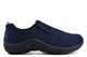 PDQ Mens Ryno Twin Gusset Slip On Real Suede Casual Shoes Navy Blue