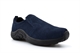 PDQ Mens Ryno Twin Gusset Slip On Real Suede Casual Shoes Navy Blue