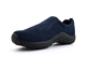 PDQ Mens Ryno Twin Gusset Slip On Real Suede Casual Shoes Navy Blue