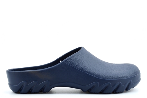 StormWells Womens/Mens Garden Shoes/Clogs/Wellie Shoes With Cushioned Insole Navy Blue