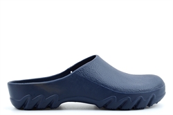 StormWells Womens/Mens Garden Shoes/Clogs/Wellie Shoes With Cushioned Insole Navy Blue