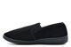 Jo & Joe Mens Harry Cord Twin Gusset Slip On Carpet Slippers Black (Fuller Fitting)