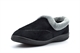 Dr Lightfoot Womens Bridget Full Collar Memory Foam Slip On Slippers With Warm Fleece Lining Black