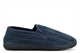 Regment Mens Twin Gusset Slip On Carpet Slippers Navy