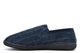 Regment Mens Twin Gusset Slip On Carpet Slippers Navy