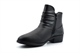Dr Lightfoot Womens Ivy Ruched Ankle Boots With Inside Zip Fastening Black