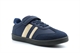 Dek Boys Osprey Touch Fastening Trainers/Boys Pumps With Elastic Lace Navy/Stone