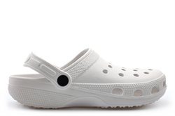 Dek Womens Perforated Swing Bar Clogs/Mules/Sandals White
