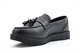 Krush Girls School Shoes/School Loafers With Tassel Detail Black
