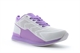 Dek Womens Blocker Lace Up Lightweight Lawn Bowling Shoes/Bowls Trainers White/Lilac
