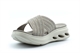 Cipriata Womens Elina Lightweight Cross Over Mule Sandals With Low Wedge Heel Grey