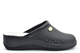 Dek Womens Lightweight Wedge Heel Clog Sandals With Real Leather Insole Black
