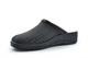 Dek Womens Lightweight Wedge Heel Clog Sandals With Real Leather Insole Black