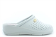 Dek Womens Lightweight Wedge Heel Clog Sandals With Real Leather Insole White