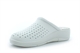 Dek Womens Lightweight Wedge Heel Clog Sandals With Real Leather Insole White
