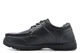 Route 21 Mens Monty Boat Shoes/Boys School Shoes With Rugged Sole And Lace Up Fastening Black