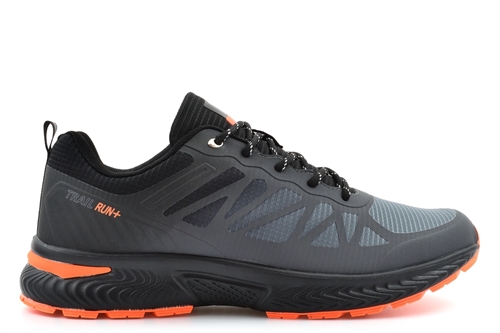 Dek Mens Metro Memory Foam Trainers With Extra Large Sizes 13/14/15/16 Charcoal Grey