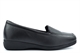 Dr Keller Womens Claire Slip On Casual Comfort Shoes With Real Leather And Low Wedge Heel Black