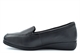 Dr Keller Womens Claire Slip On Casual Comfort Shoes With Real Leather And Low Wedge Heel Black