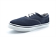 Dek Boys Lace Up Canvas Yachting Shoes/Boys Lace Up Pumps With Padded Collar Navy Blue