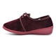 Sleepers Womens Elsie Touch Fasten Memory Foam Wedge Heel Wide Fit Slippers Burgundy (E Fitting)