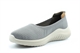 Boulevard Womens Laila Super Lightweight Casual Slip On Shoes With Comfort Memory Foam Insole Grey