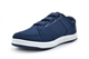 Dek Mens Touch Fastening Canvas Shoes/Touch Fasten Pumps With Padded Collar Navy Blue