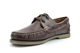 Dek Mens Leather Moccasin Boat Shoes With Non-Marking Anti-Shock Stitched Sole Brown