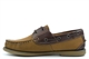 Dek Mens Leather Moccasin Boat Shoes With Non-Marking Anti-Shock Stitched Sole Nubuck Brown