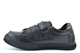 Chatterbox Boys Tyler Touch Fastening Leather School Shoes With Memory Foam Insole Black