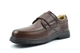 Roamers Mens Extra Wide Leather Casual Shoes With Touch Fastening Brown (E/EE/EEE)