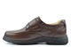 Roamers Mens Extra Wide Leather Casual Shoes With Touch Fastening Brown (E/EE/EEE)