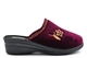 Jo & Joe Womens Wedge Heel Mule Slippers With Flower Embroidery Detail Wine