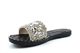 Reveal Love Your Look Womens Glitter High Sparkle Slider Mule Sandals Silver