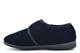Jo & Joe Mens Touch Fastening Cord Wide Fit Slippers Navy Blue (E Fitting)