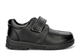 Little Dudes Boys Touch Fastening School Shoes Black